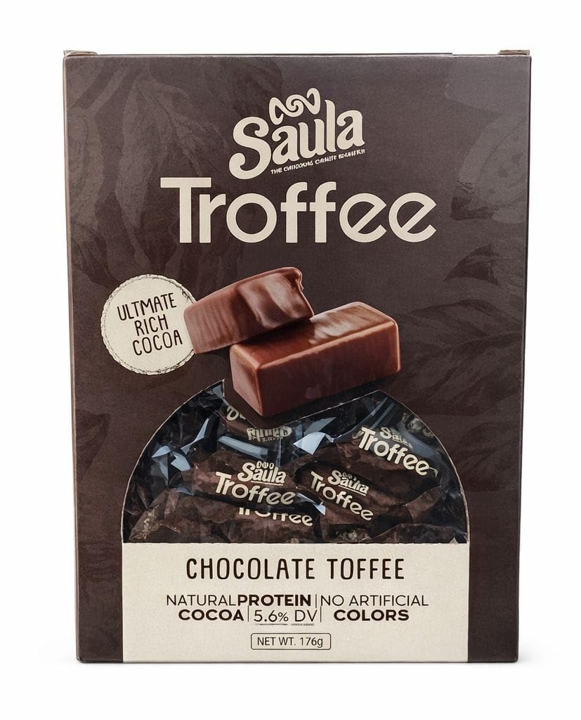 Saula Troffee Chocolate Toffee 100 Pieces