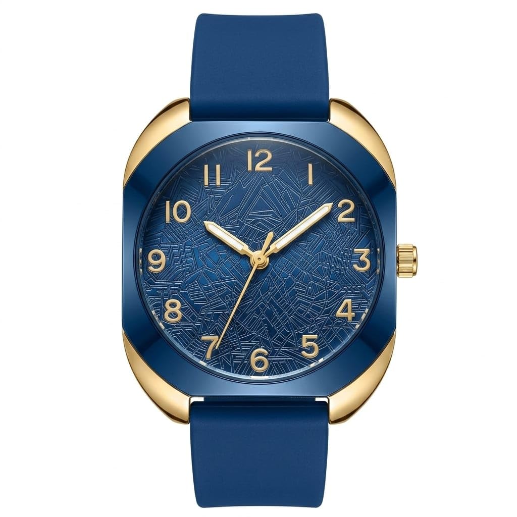 Luxury Women's Wrist Watch Comfortable Silicone Rubber Band - Fashion Design Suitable for Gifts and Occasions - Available in Many Colors and Shapes