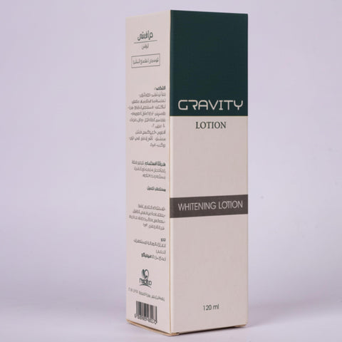 GRAVITY Whitening Lotion – Advanced Targeted Brightening with B-Arbutin, Glutathione, Niacinamide & Lactic Acid – Skin Lightening for Dark Spots & Acne Marks – Safe for Sensitive Skin (120 ml)