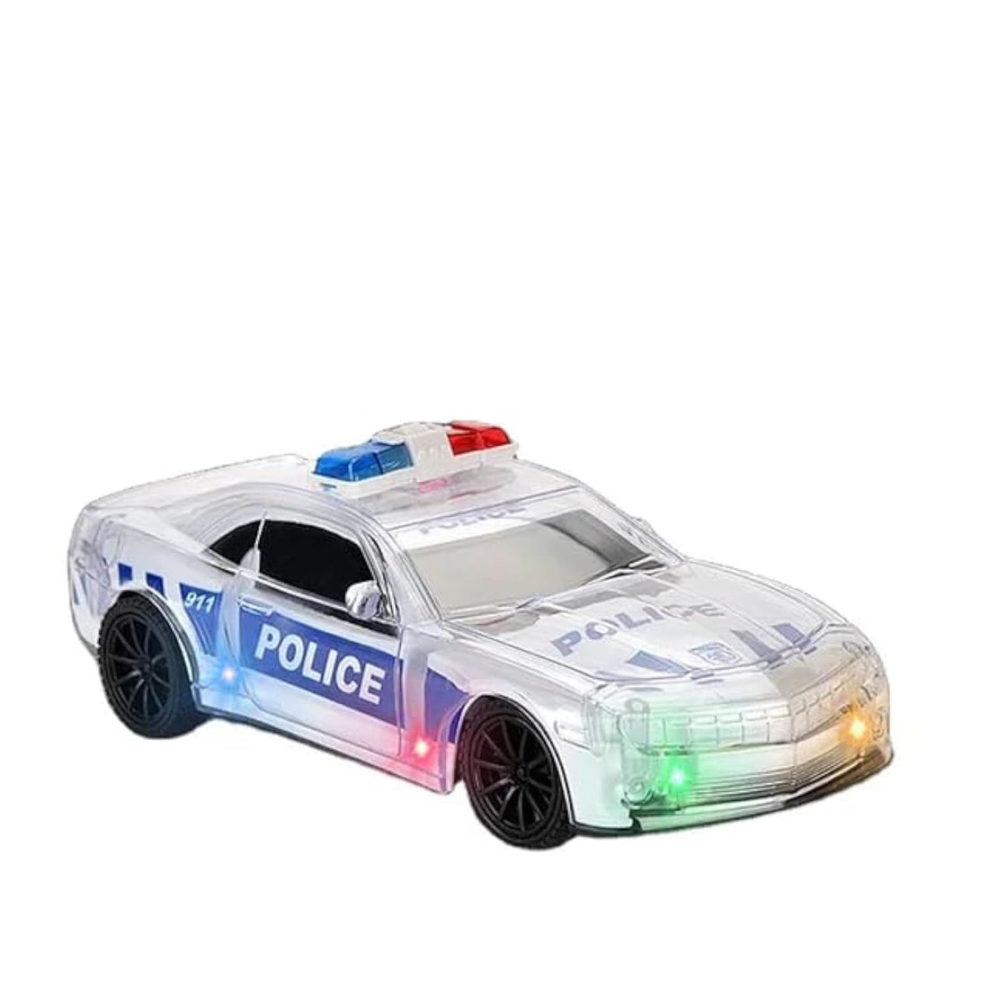Police Car Toy for Kids with LED Lights and Effects, Realistic Design, Entertainment and Educational Toy Multicolor