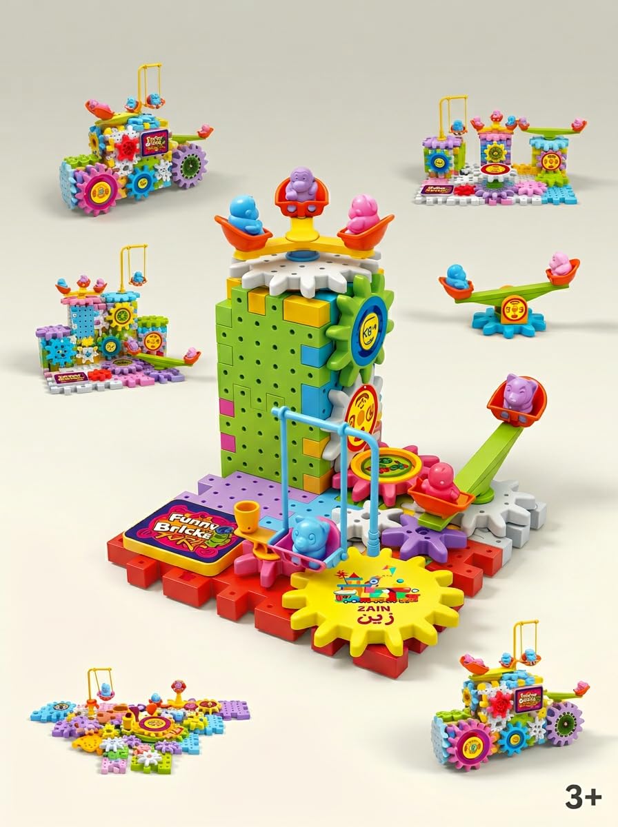 GHAZAL Crazy Gears Gear Building Toy Set, an interactive educational toy.