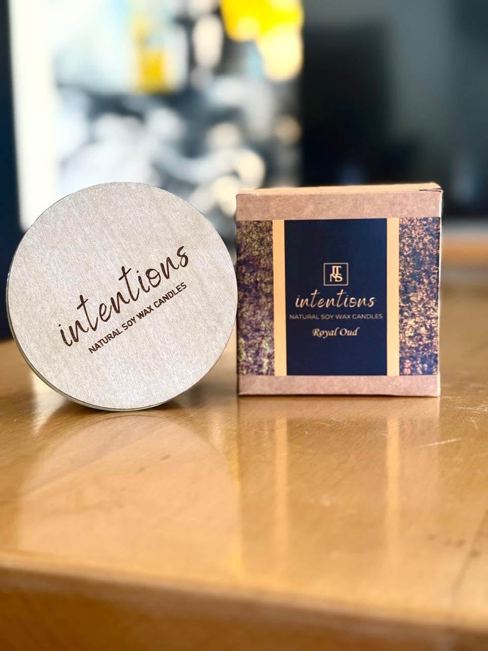 Natural Soy Wax Candle, Royal Oud Fragrance