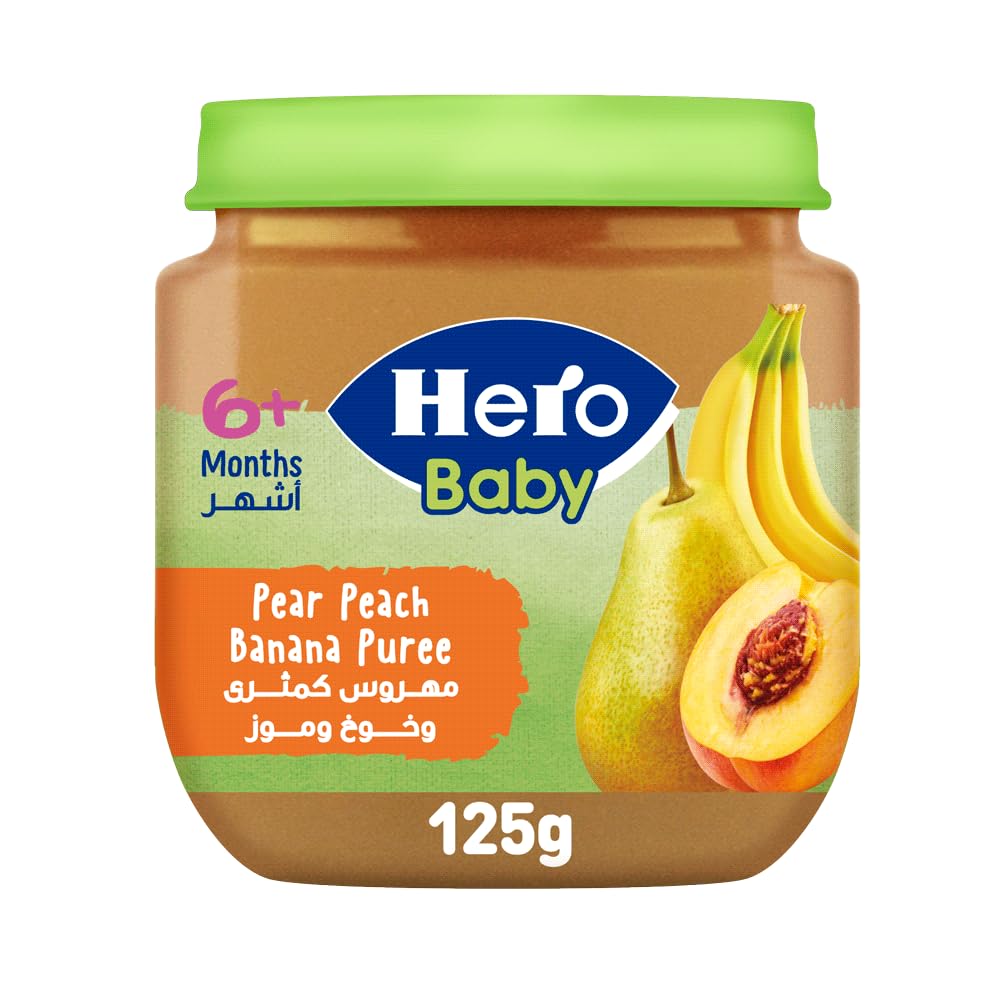 Hero Baby Pear Peach Banana Jar 125 gm