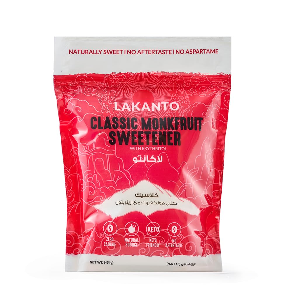 Lakanto Classic Monk Fruit and Erythritol Sweetener - 454g