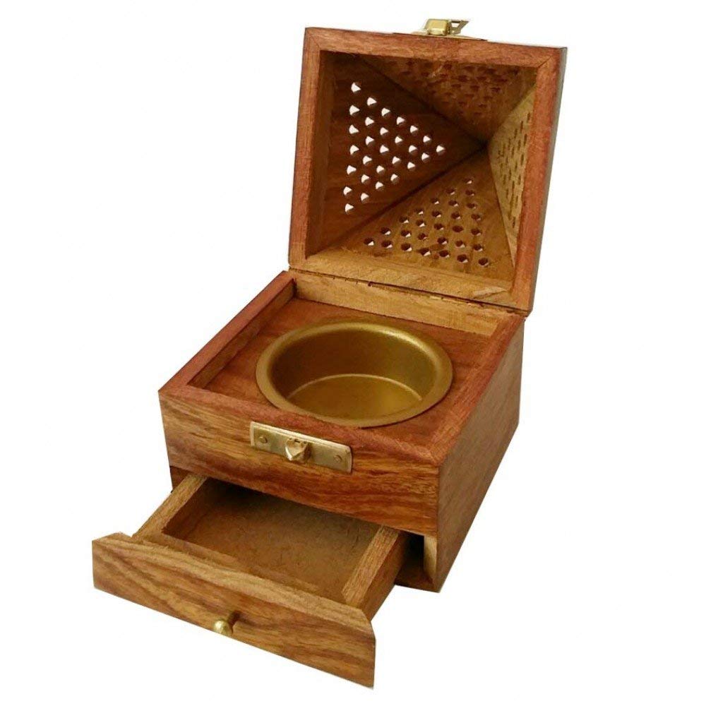 Incense Burner Pyramid Shape - Wooden