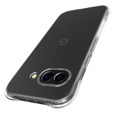 ZHMECOCASE Crystal Clear Case for Google Pixel 9a - Soft Slim Silicone Cover with Transparent Design and Shockproof Anti-Drop Technology