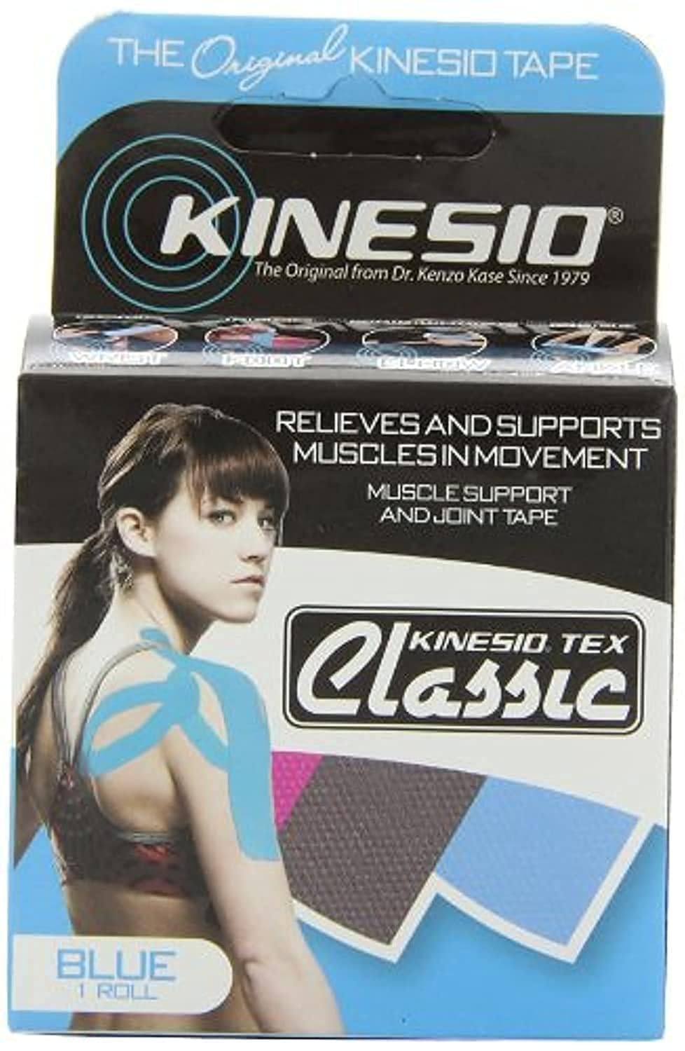 Kinesio Classic Tape Roll - Blue, 5cm x 4m