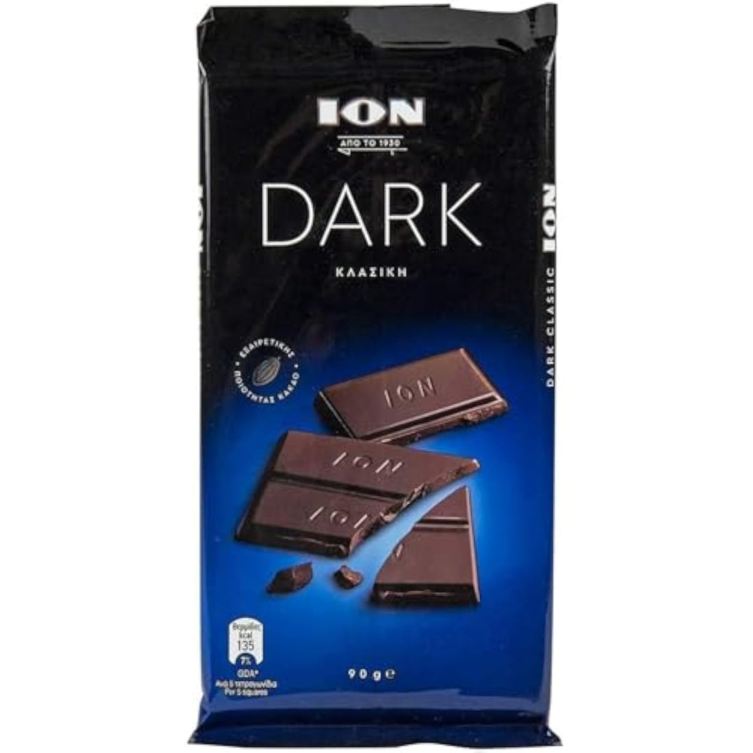 Ion dark chocolate clasic 90gr
