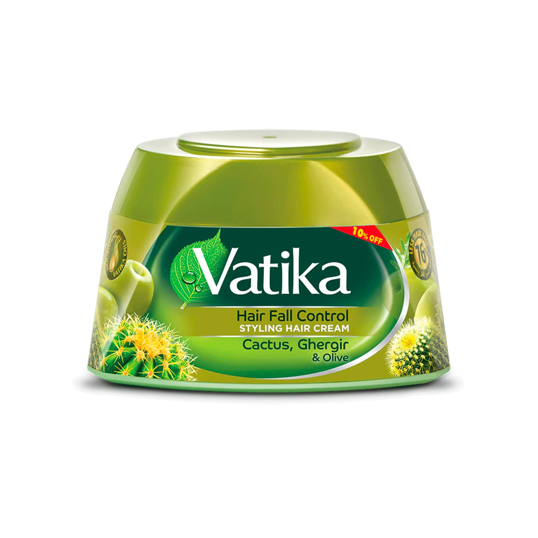 Vatika Naturals Hair Fall Control Styling Hair Cream (125mL) | Natural Extracts of Cactus and Olive | Nourishing Vatika Oils
