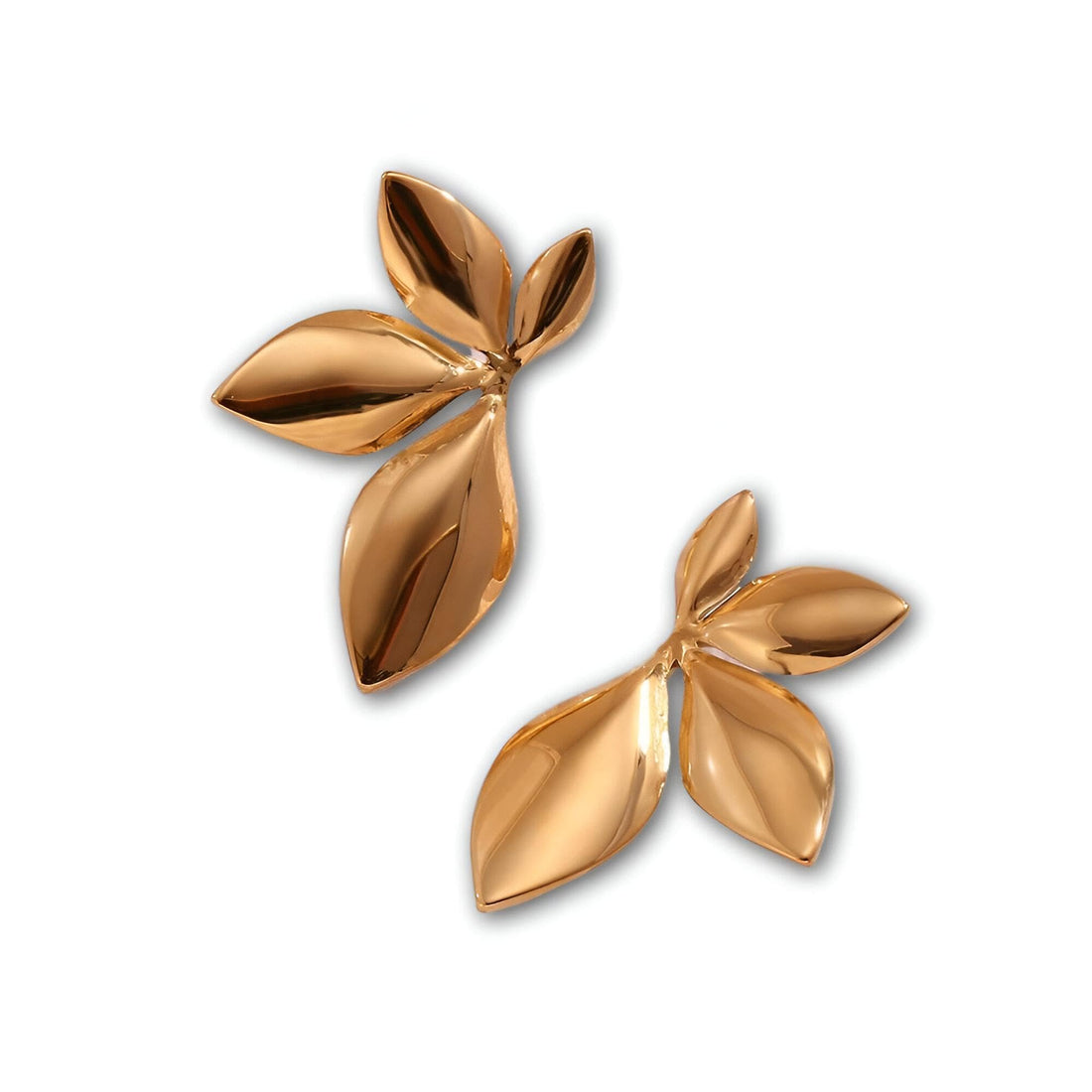 Nature Leaf Earrings - Elegant gold-plated leaf drop earrings for women, hypoallergenic and durable, perfect for outdoor adventures, gifts, or adding botanical charm.