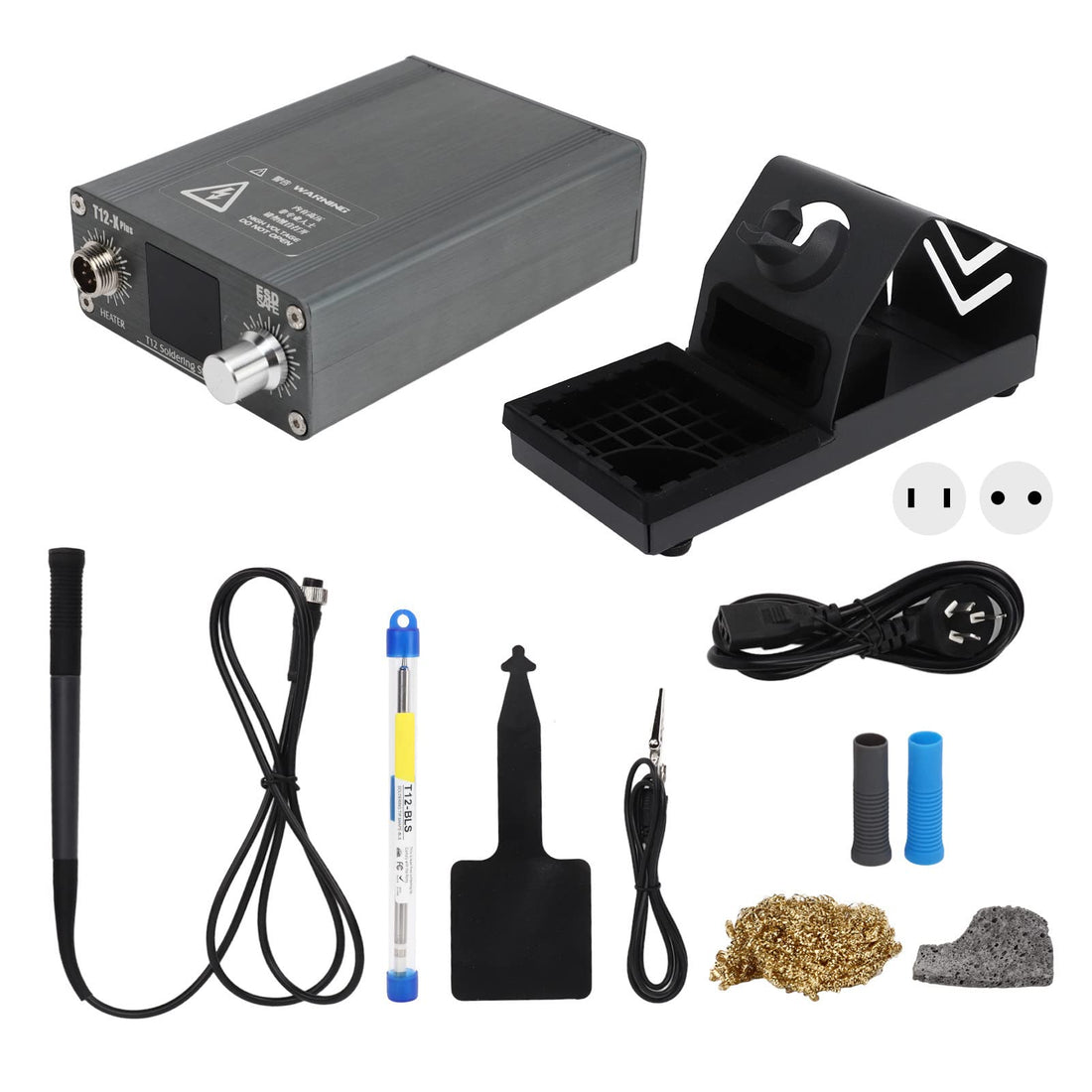 Soldering Station, Smart Digital Soldering Iron Kit Portable Thermostatic High Frequency Soldering Station 100‑240V(#1)