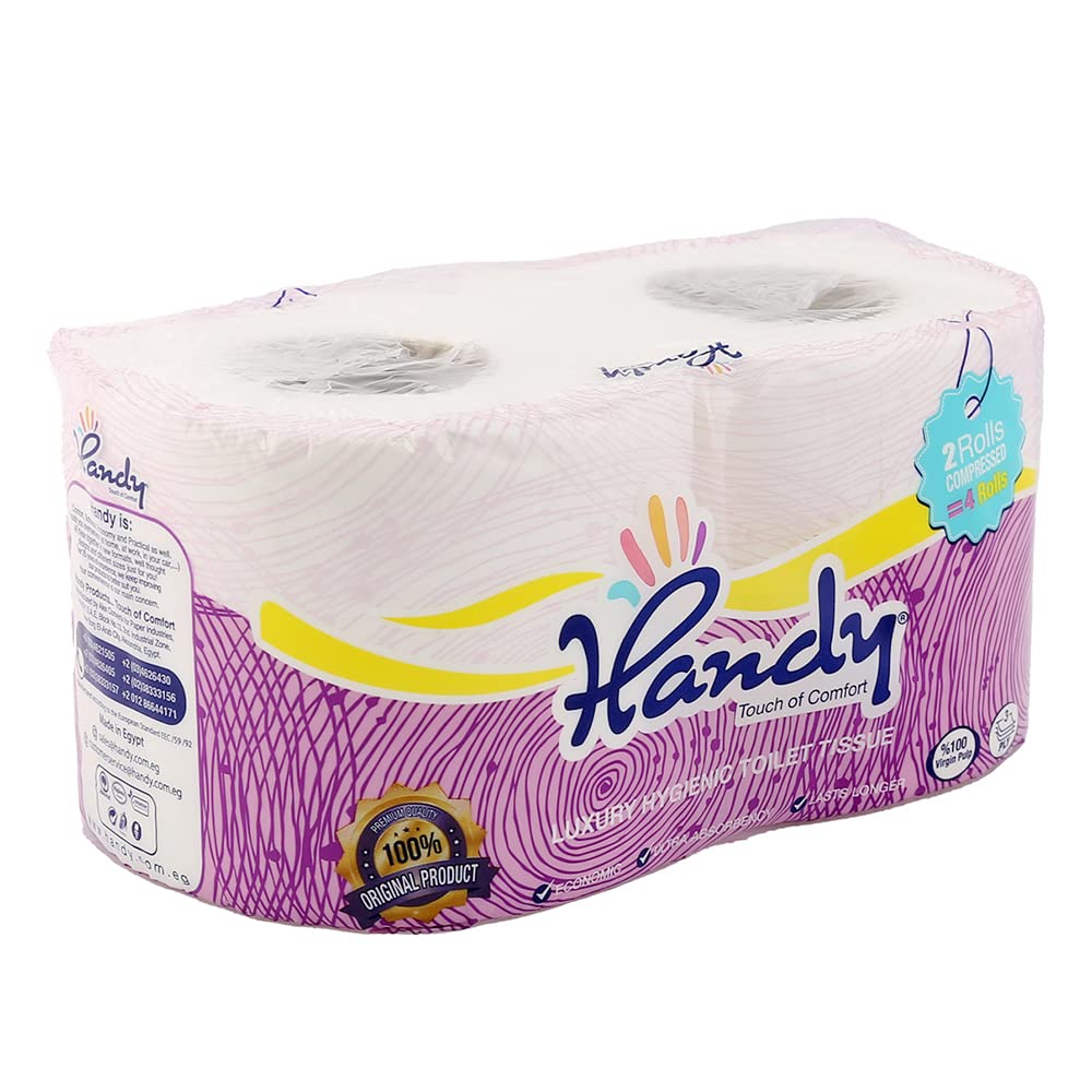 Handy Compressed Toilet Paper 3 Layers Pack of 2 Rolles