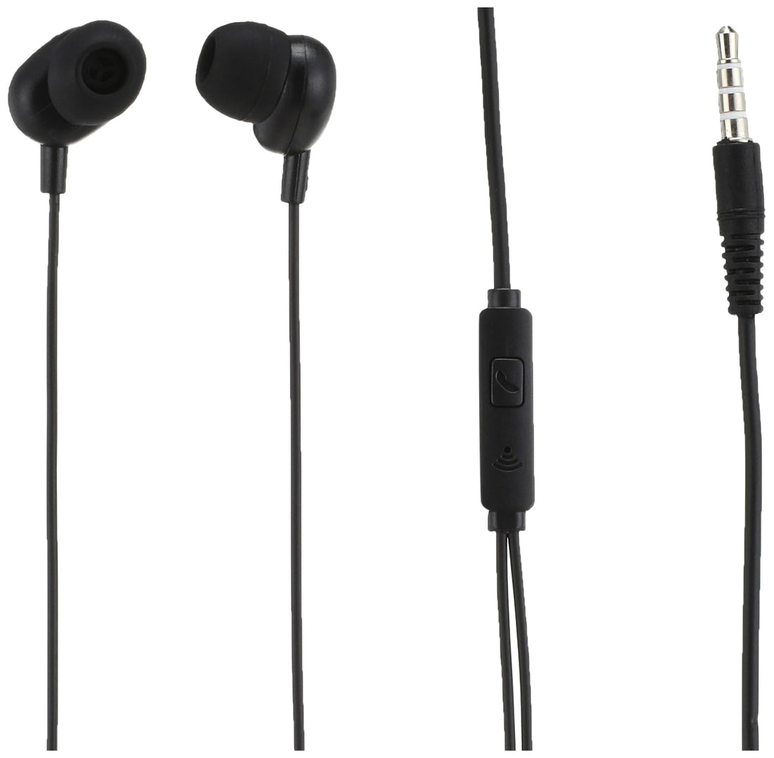 Remax rw-105 hi-res audio wired stereo earphones with one-button control - black