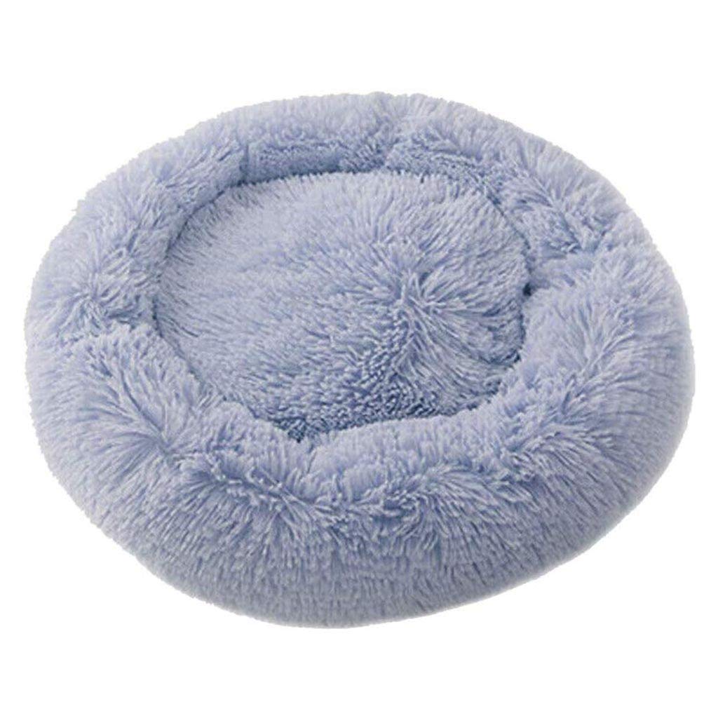 QIMO Donut Pet Bed, Dog Cat Round Warm Cuddler Kennel Soft Puppy Sofa, Warm Dog Plush Nest Comfortable for Winter, Machine Washable