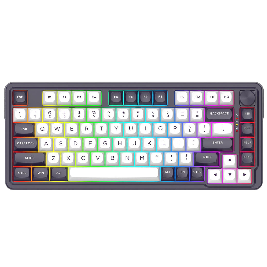 Redragon K715 PRO Custom QMK/VIA Gaming Keyboard, 81 Keys, Wireless Programmable Mechanical Keyboard, Hot Swap Base, Dedicated Button Control, 5-Layer Noise Reduction, Linear Switch