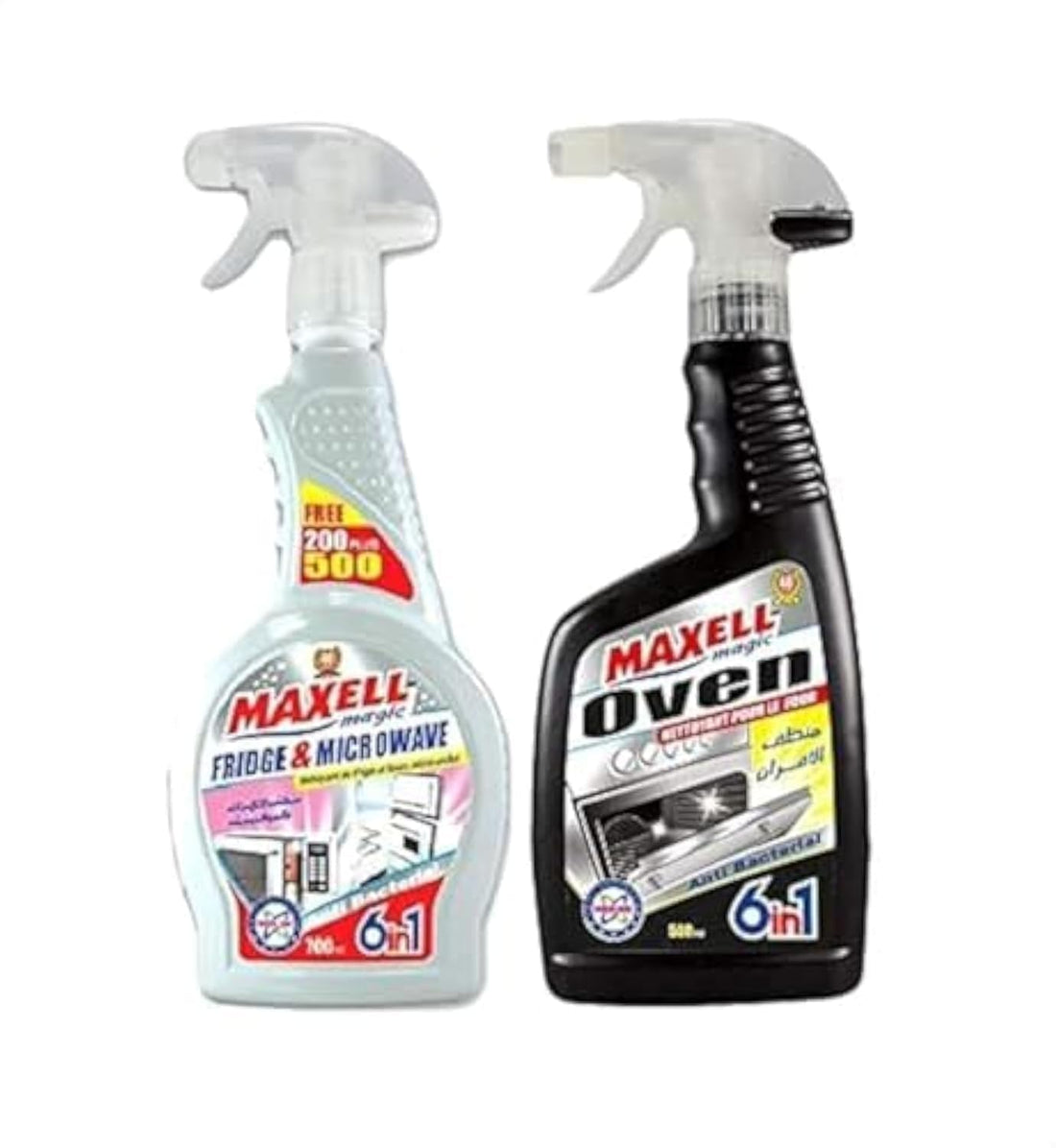 Maxell magic spray fridge and microwave cleaner with oven cleaner, 2 pieces