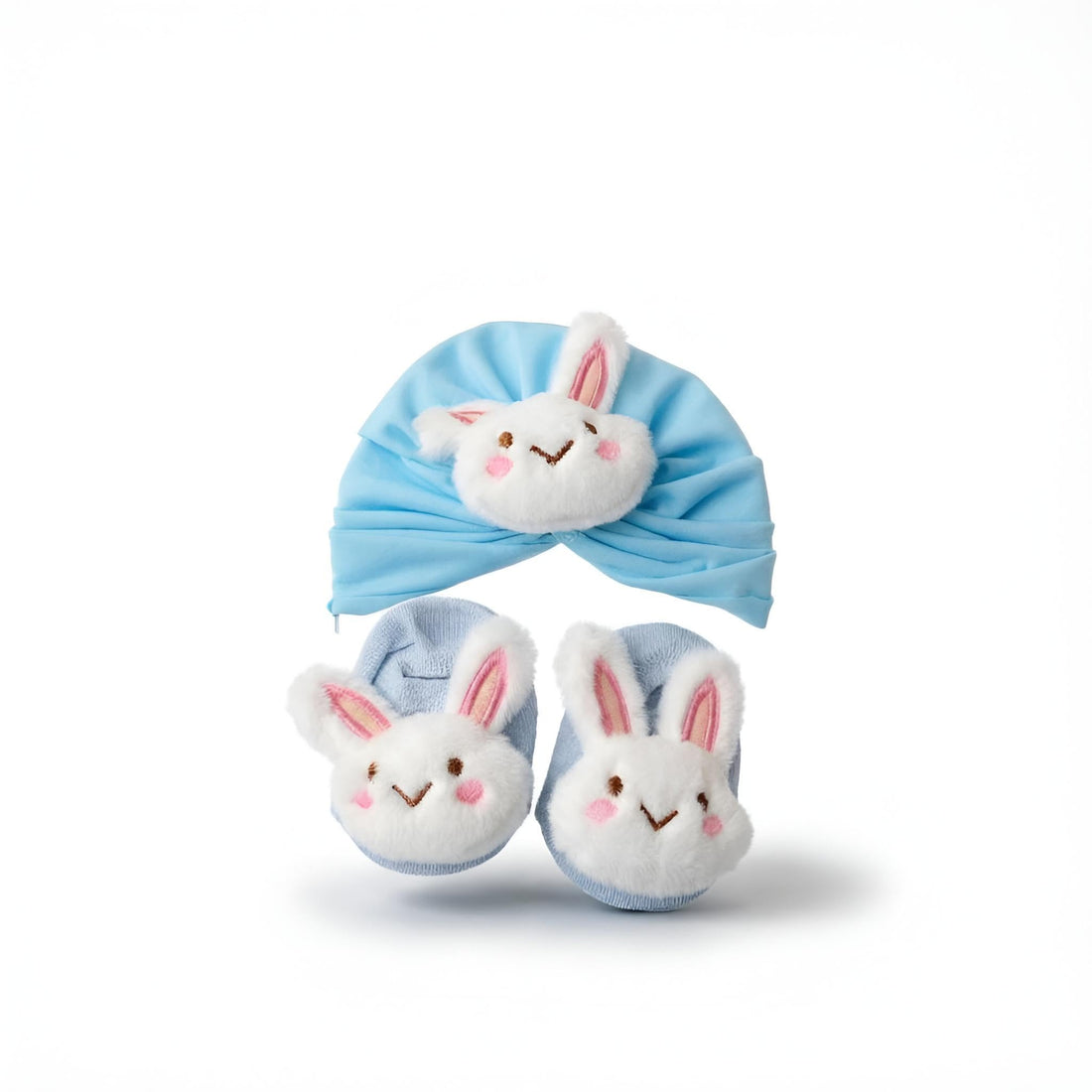 Newborn Gift - Charming turban and sock set for baby girls, designed for comfort and style, perfect for daily outfits and special photo shoots to capture precious early moments.