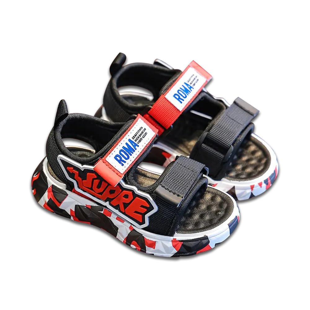 Super Boy's Fabric and Rubber Outdoor Sandal