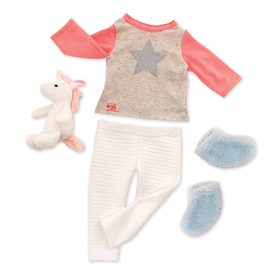 Our Generation BD30311Z Unicorn Wishes Pjs Outfit for 18" Dolls, Nylon/A