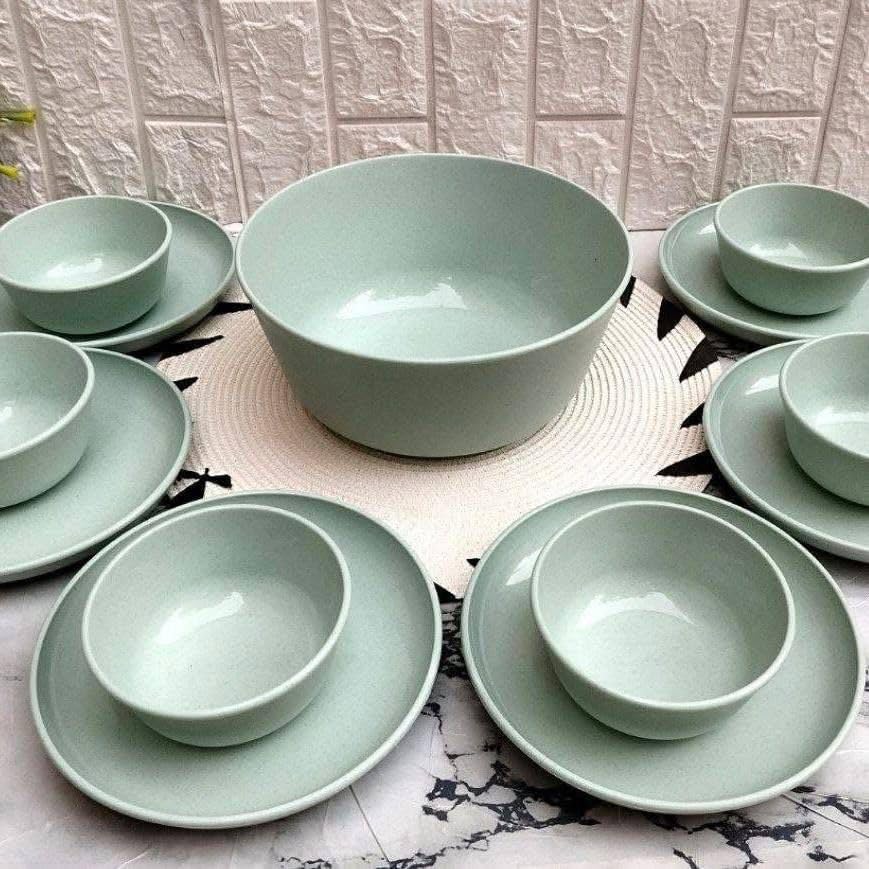 elwatneah Melamine 26 Piece Set - Thermal Microwave AR