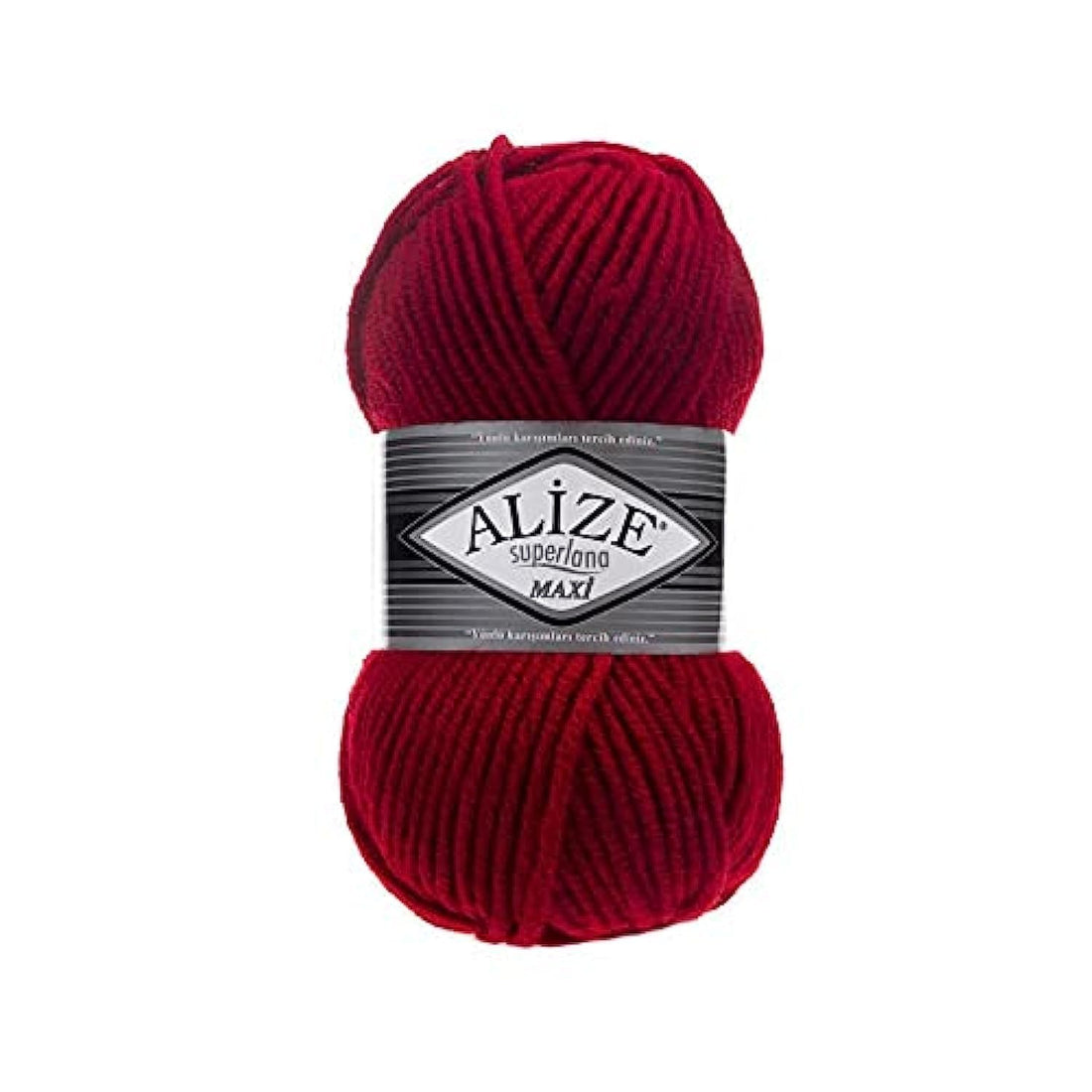Alize SUPERLANA MAXI 56 Red - Crochet and Knitting Yarn