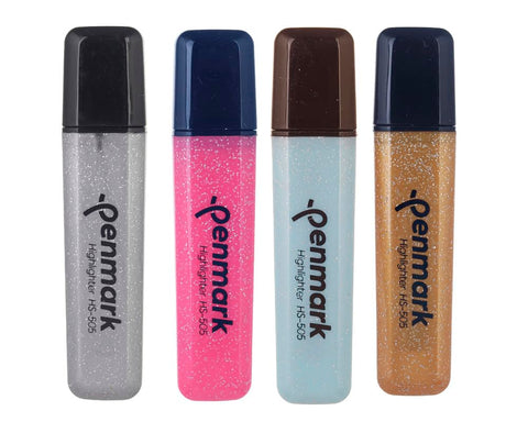 Glitter Highlighter Set Of 4 Pcs. - Multi Color HS-505-4S