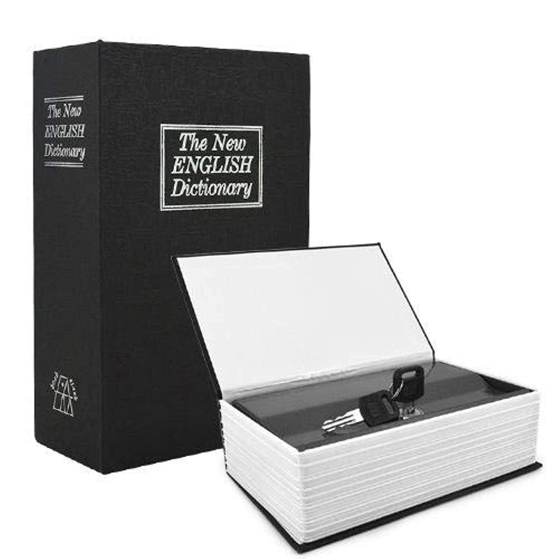 1PC Dictionary Security Box, Dictionary Hidden Diversion Book Safe with Key Lock, Secret Security Money Cash Jewelry Stash