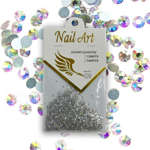 3D Crystal Marble Design Press On Nails Full Cover Acrylic Nail Kit Glue On False Nails Extreme Long Coffin Ballerina Square Nail Art Tips Super Fashion Fake Nails Set- SS6