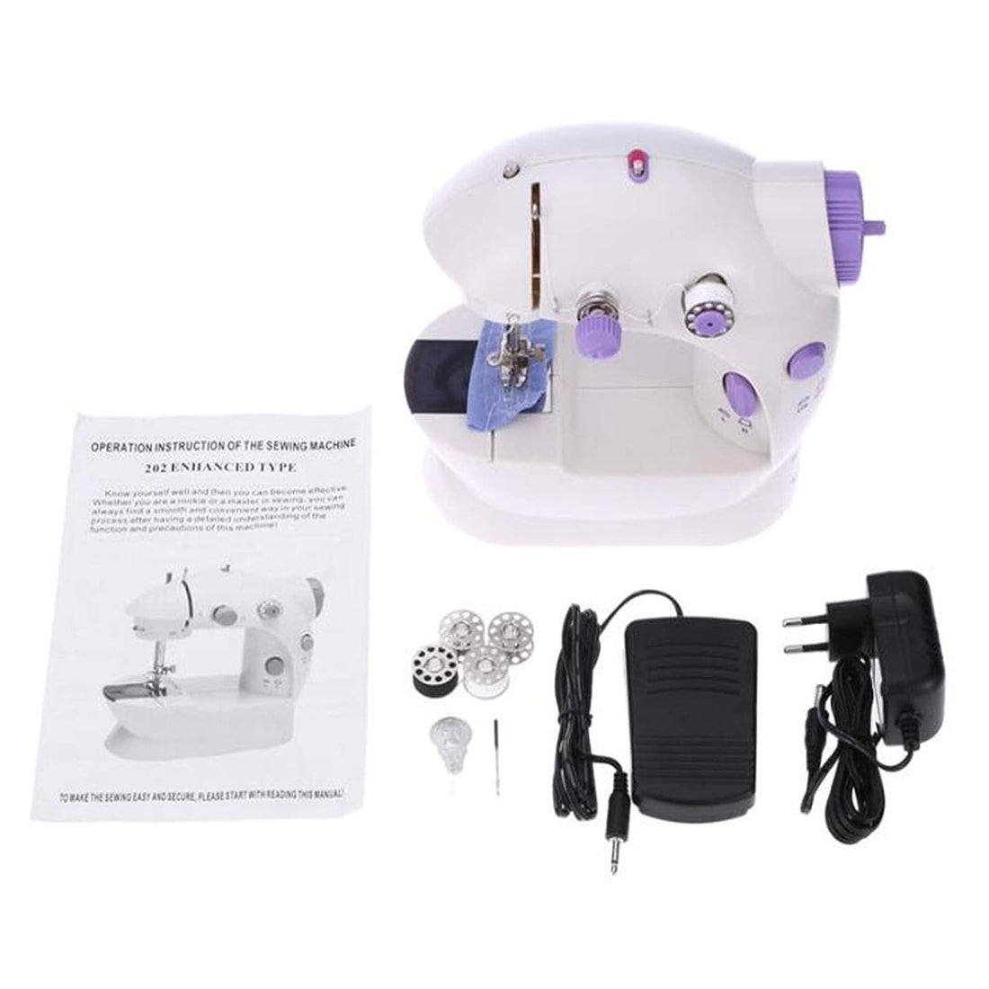 LIFEIYAN Semi-automatic Electric Sewing Machine, Single Needle Double Thread Small Portable Hand-held Sewing Machine Suitable For Beginners And Children sewing accessories