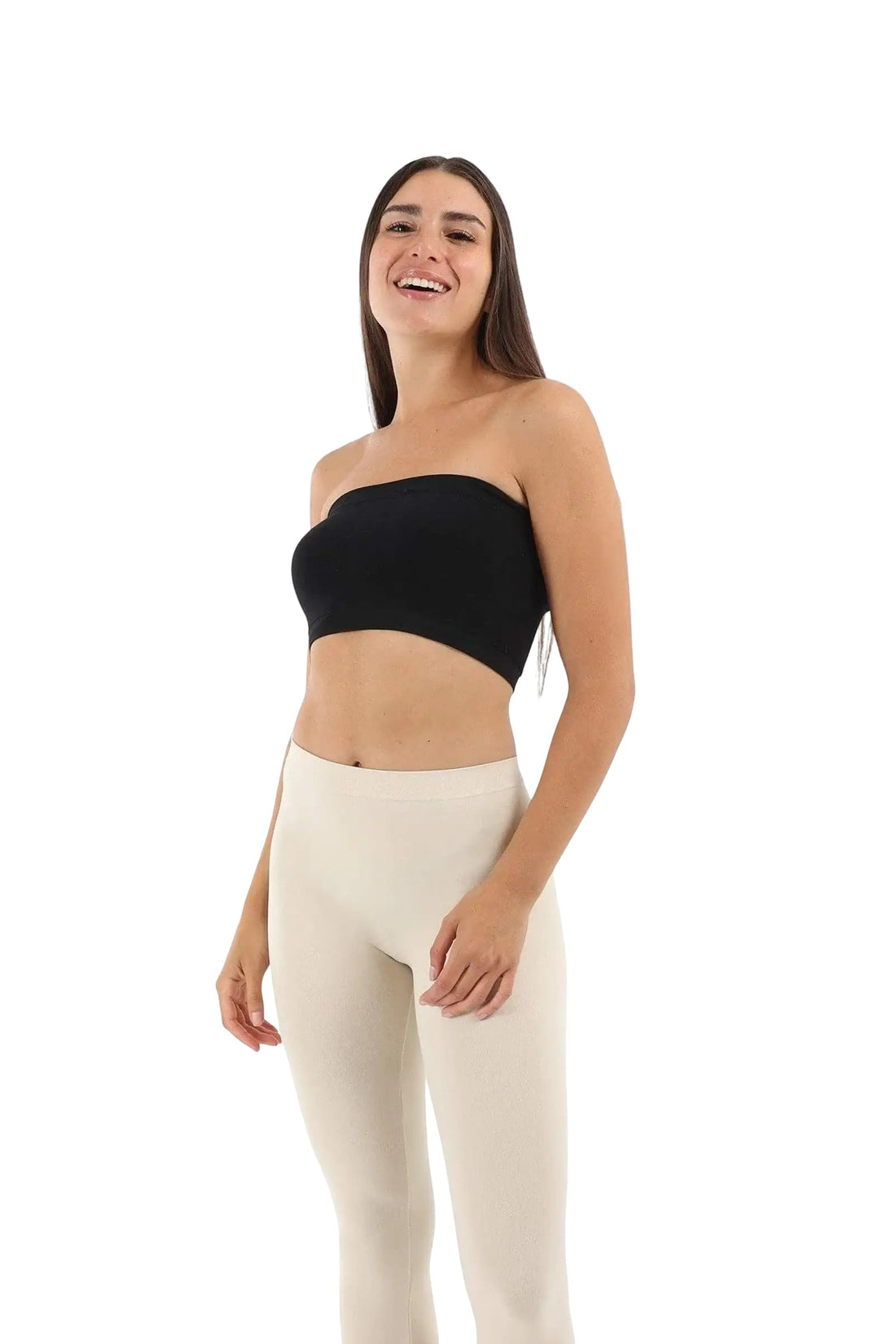 Carina Strapless Non Padded Bra for Women- Loose - M- Black