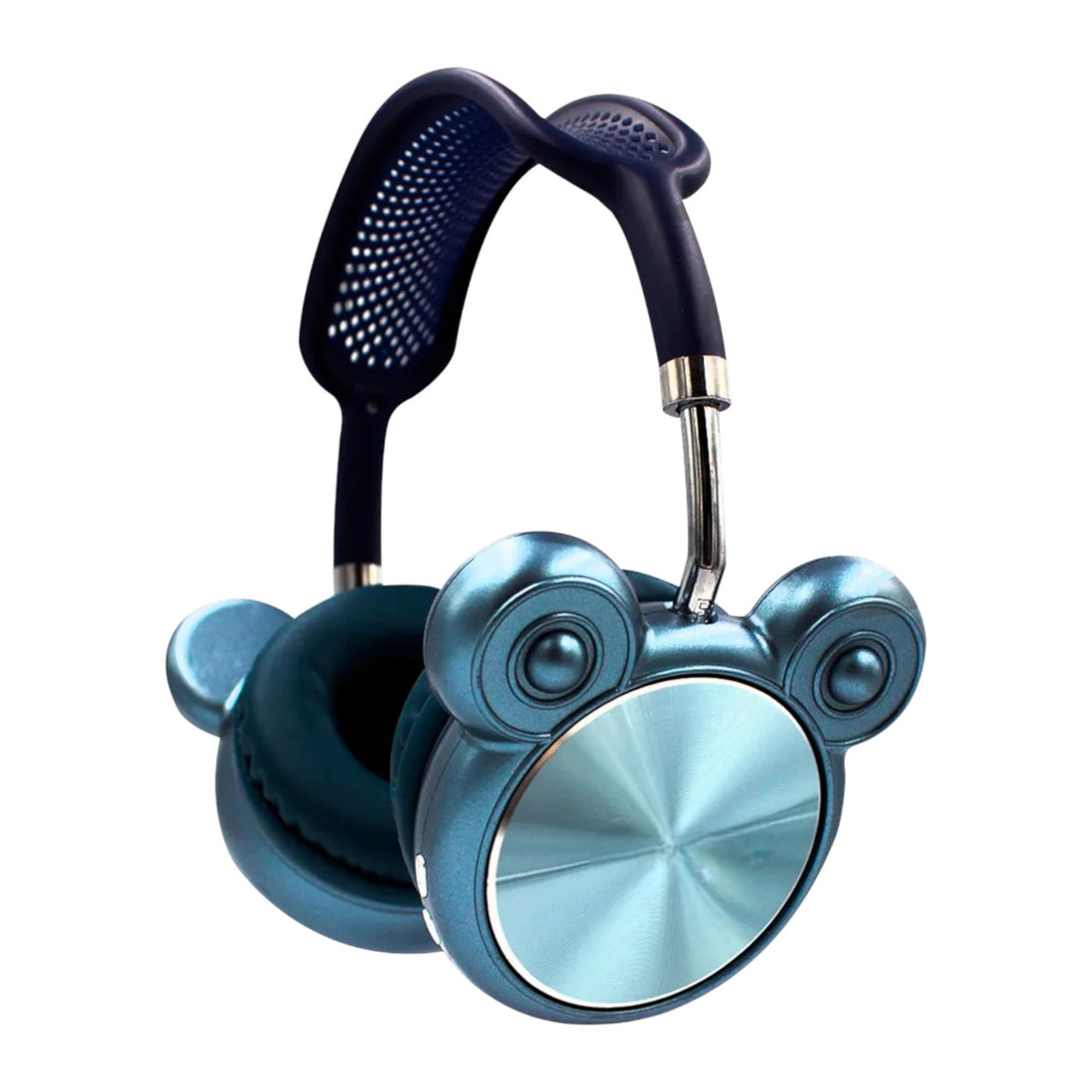 Wireless Bluetooth Headphones, Mickey Design, Lightweight with High Bass Quality, Bluetooth 5, Gaming Headset Pure sound support TF card, AUX, Wide compatibility (Blue)