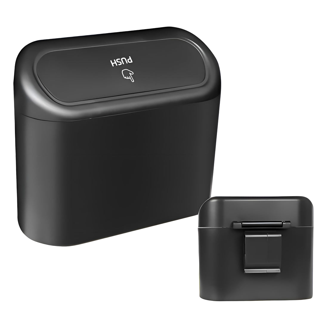 Vehicle Storage Bin - Multi-purpose car door clip organizer, featuring a small trash can and accessory holder, designed to maximize space efficiency and maintain cleanliness in your vehicle's interior