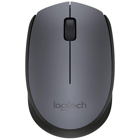 Logitech M170 Wireless Mouse – Compact Design, Nano USB Receiver, Smooth Optical Tracking, Grey – for Laptops and Desktops
