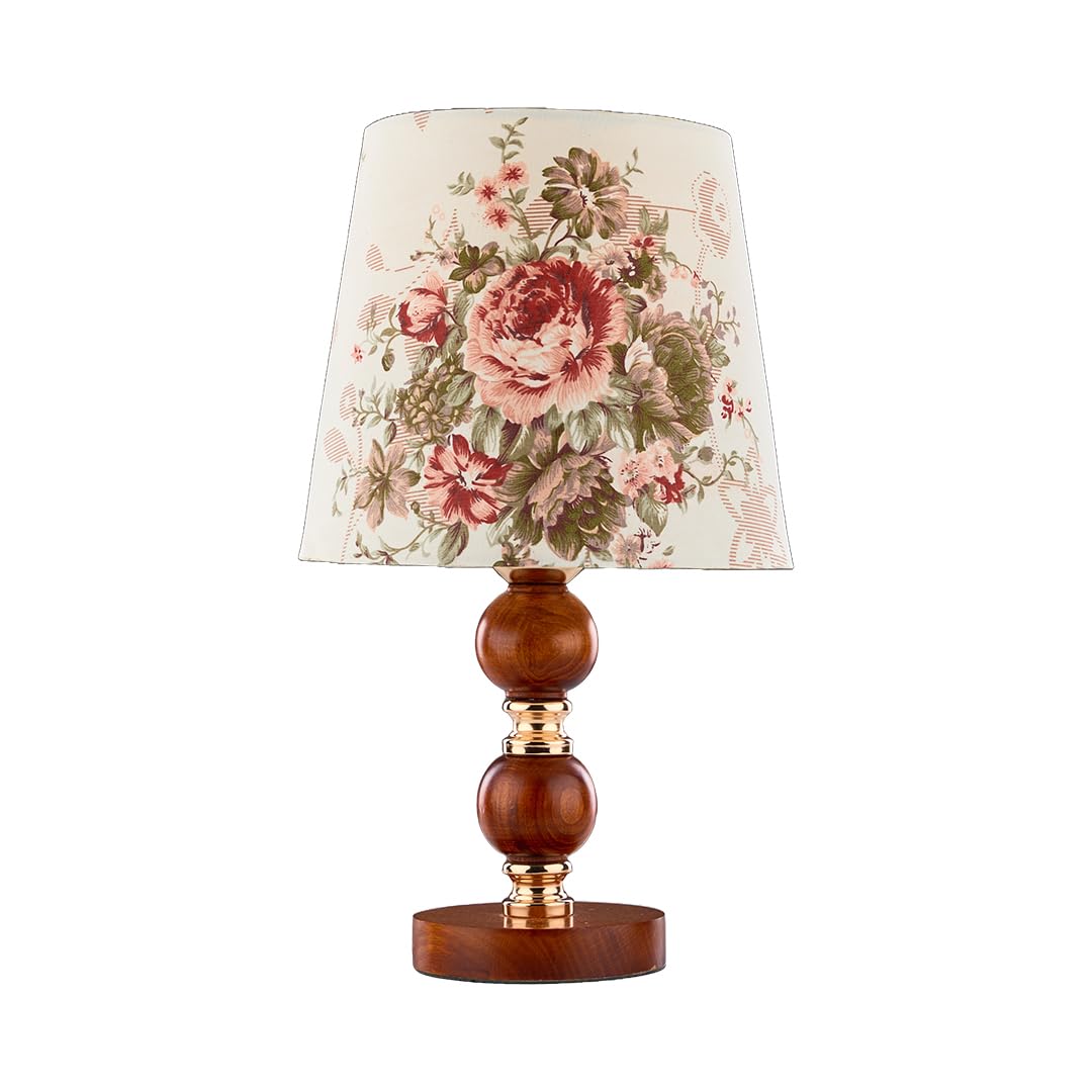 Nagafa Shop TB51-BNGF Babylon Office Lamp, Golden/Brown/Pink