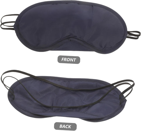 MySouq-Store Classic Black Sleep Mask – Lightweight Eye Mask for Sleeping, Naps, and Travel (18cm x 8cm) 1Pcs