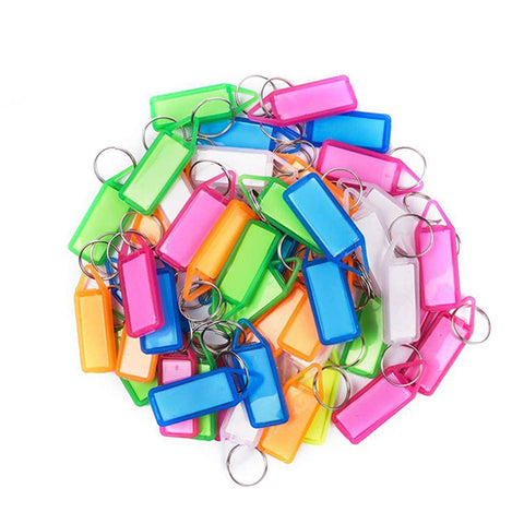 WeKonnect; Multicolor Keyring & Keychain with Name Key Tag Labels