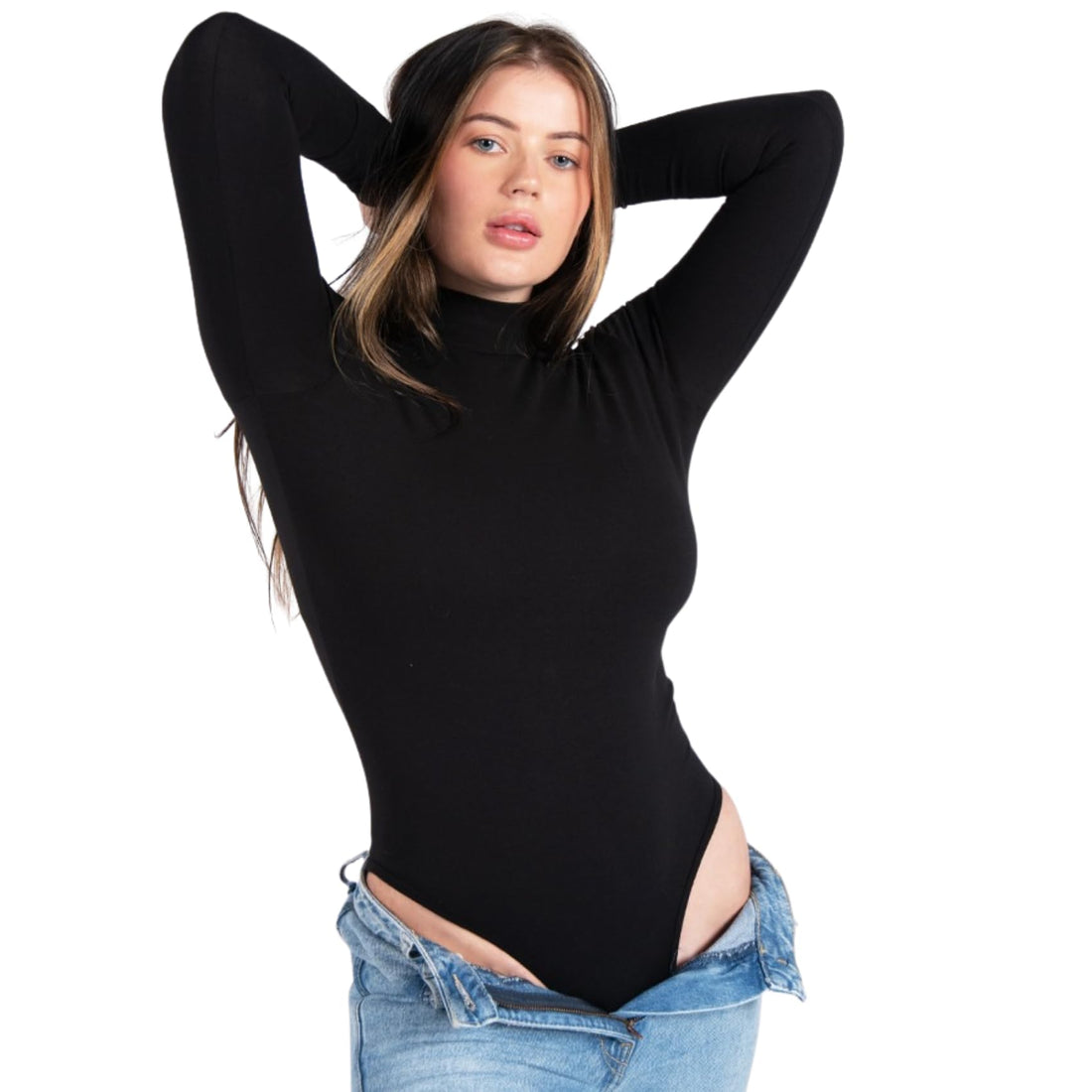 Comodo Womens Long Sleeves Bodysuit Underwear With High Neck Underwear (pack of 1)