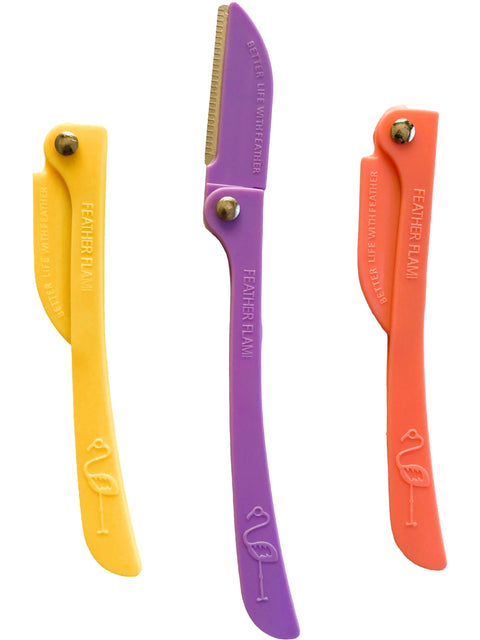 Flamingo Shaving Razor For Women - Platinum Hardened Blade For Flawless Facial And Body Hair Removal - Feel Radiant & Refreshed With Every Shave - 3 Pieces