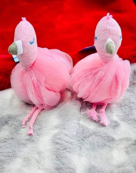 "Flamingo Bath Loofah: Soft & Beautiful That Cuddles Your Body" - Generic