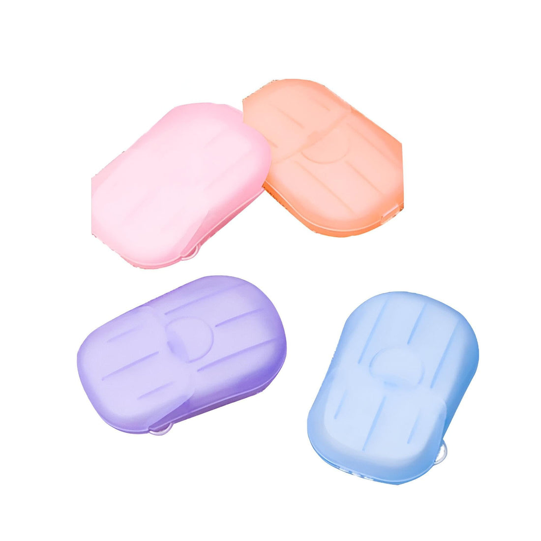Handy Travel Cleaning Box Contains 20 Disposable Mini Soap Wipes, Perfect for On-the-Go Hygiene (Color Selected Randomly)