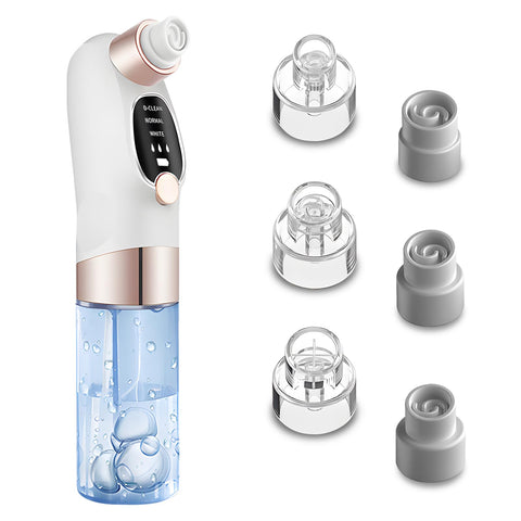 Anluomania Blackhead Aspirator, Blackhead Extractor, Blackhead Extractor, Pore Cleaner, with 3 Suction Levels and 6 Heads, USB Rechargeable Blackhead Remover for All Skin Types