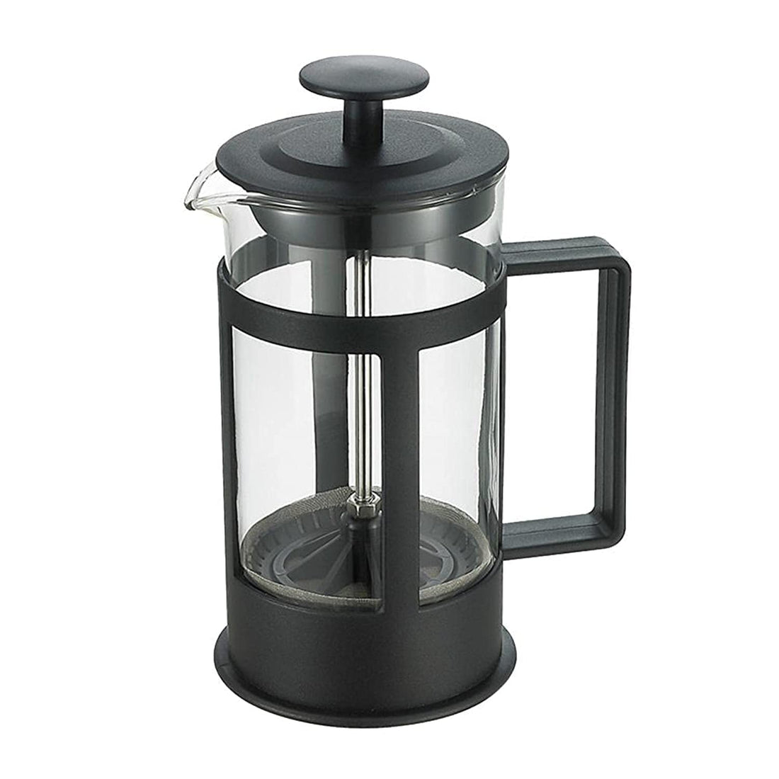 French Press Coffee Machine, Black - 100532, Metal