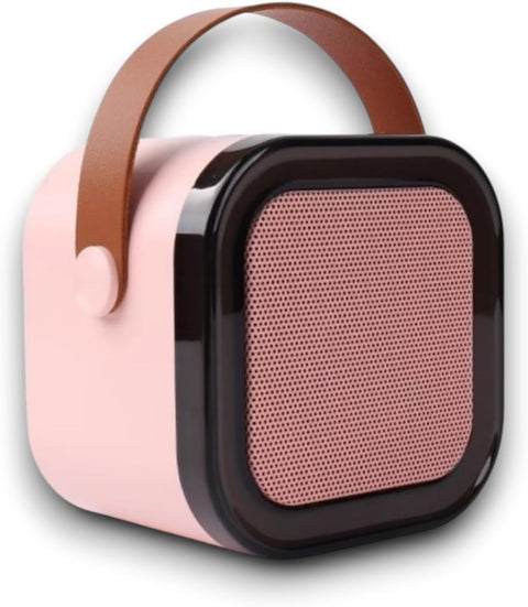 مكبر صوت بلوتوث لاسلكي محمول يدعم ستيريو USB وشريحة Micro SD وراديو اف ام وايه يو اكس بصوت رائع (Pink)
