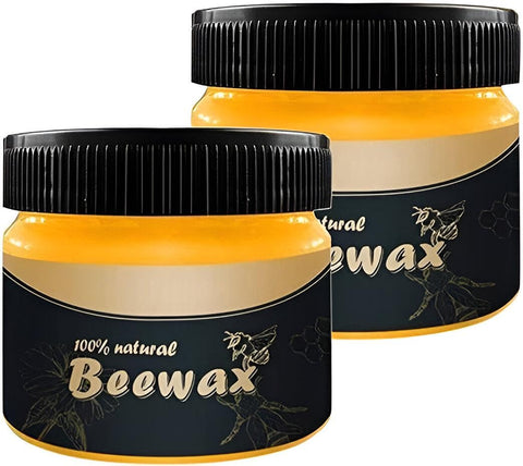 Beeswax Furniture Revitalizer - Rejuvenates aged wood with natural oils and waxes, restoring depth and beauty without harsh solvents or artificial fragrances. (2pcs)