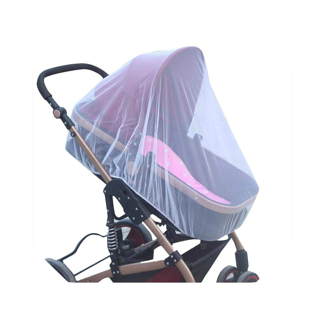 Moro Moro 3 Bed Canopy Mosquito| Baby Stroller Mosquito Net Insect Baby Cart Carriage Full Insect Net Mesh Buggy Crib Netting Infants Protection Cover-White-
