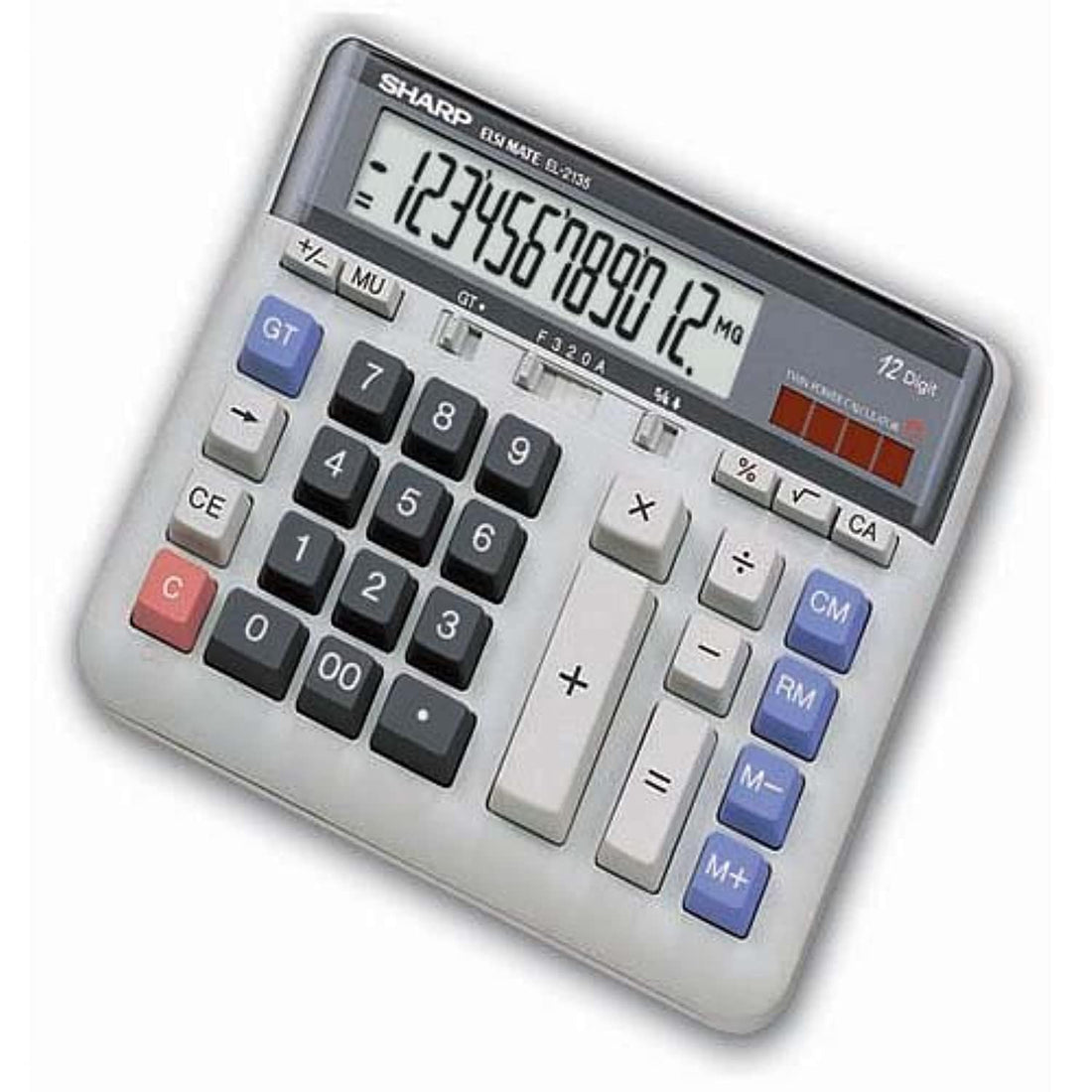Sharp 12-digit electronic calculator el-2135