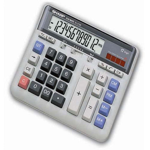 Sharp 12-digit electronic calculator el-2135