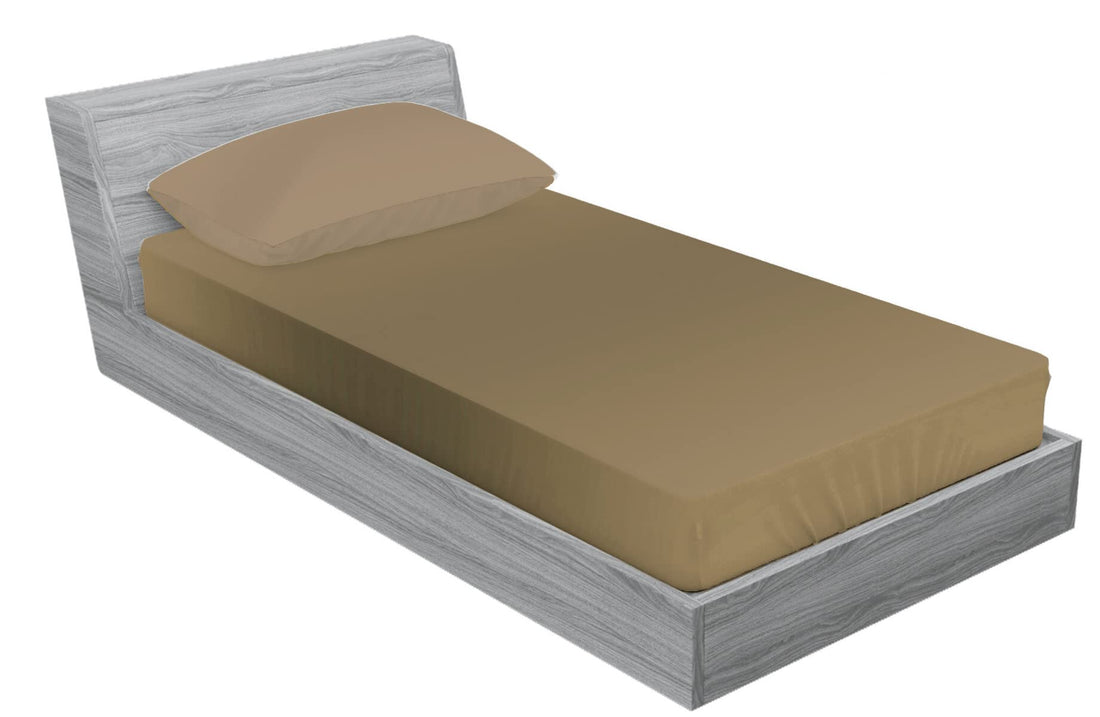A2Z 120cm Single Bed Sheet Set for Hotel, Home, Tourist Villages Hospital - 2 Piece - (Dark Cave)