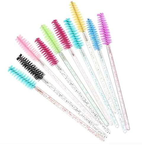 Mascara & Eyelashes Brush Spoolies for Eye Lash Extension &Eyebrow Applicator (Assorted color)