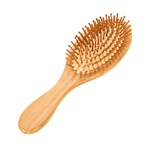 Natural Bamboo Hair Brush Detangling Brush Massage Anti-Static Hair Comb Wooden Hair Comb